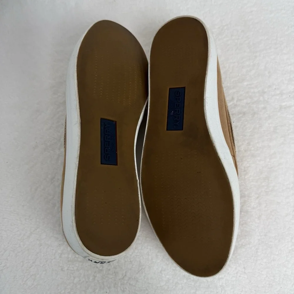 Sperry Top-Sider Authentic Original Boat Shoe 2 Eye Prep Womens‎ Sz 7.5 Beige